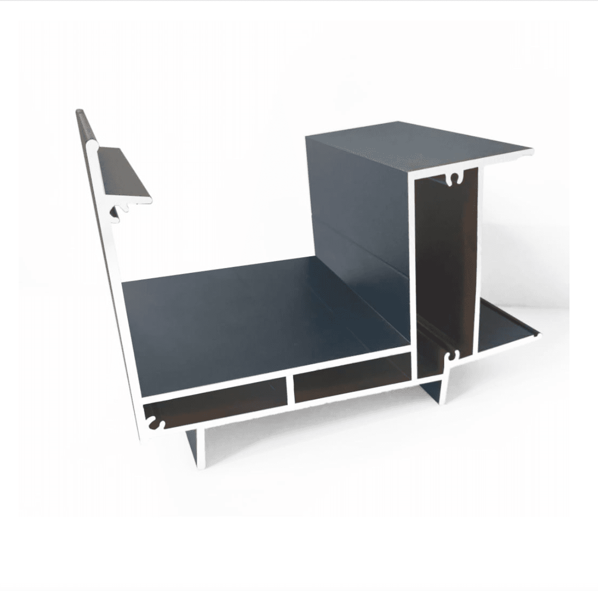 Reinforced Aluminium Gutter with Double Bottom