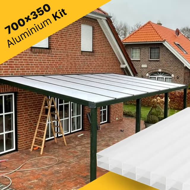 Terrace roof kit 700×350 for polycarbonate