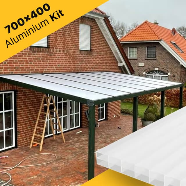 Terrace roof kit 700×400 for polycarbonate