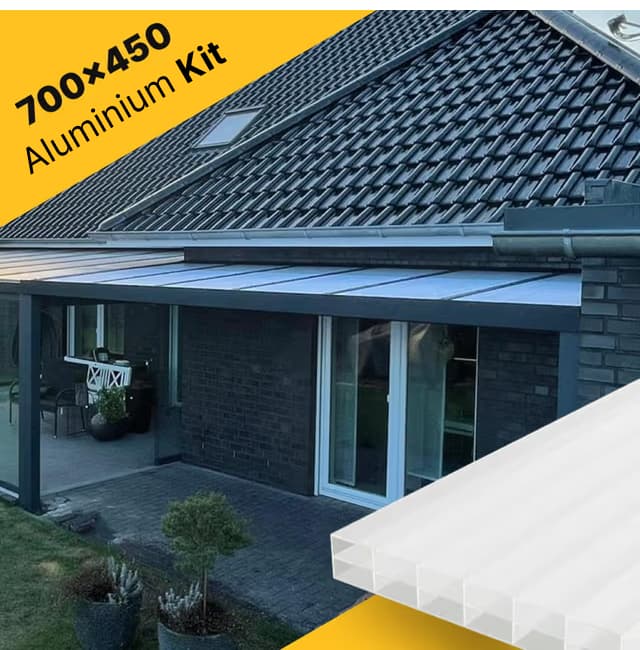 Terrace roof kit 700×450 for polycarbonate