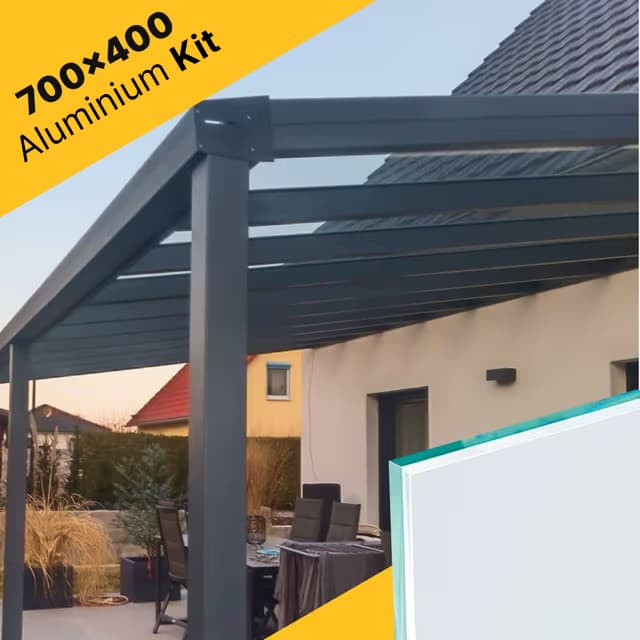 Terrace roof kit 700×400 for VSG glass