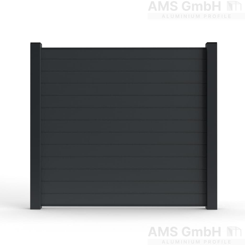 Aluminium fence kit 190cm x 200cm, anthracite RAL 7016