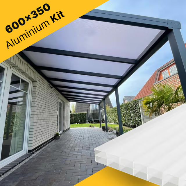 Terrace roof kit 600×350 for polycarbonate