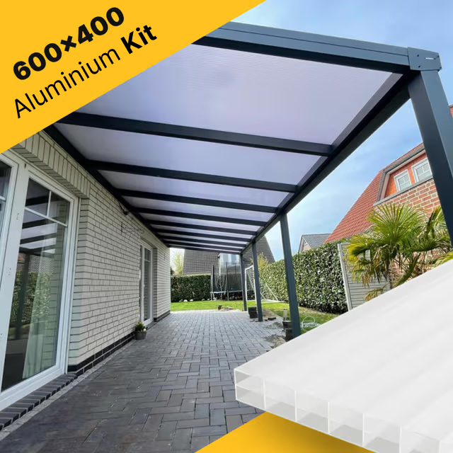 Terrace roof kit 600×400 for polycarbonate