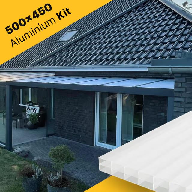 Terrace roof kit 500×450 for polycarbonate