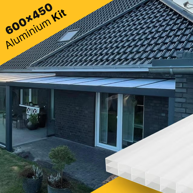 Terrace roof kit 600×450 for polycarbonate